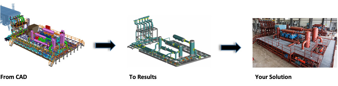 Piping analysis — CAD to results
